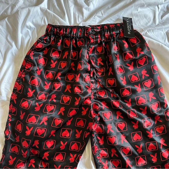 PLAYBOY Pants Vintage Playboy Y2k Red And Black Bunny Heart